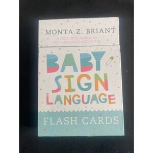 Monta Z Briant Baby Sign Language Flash Cards 50 ASL Cards for Parents & Infants